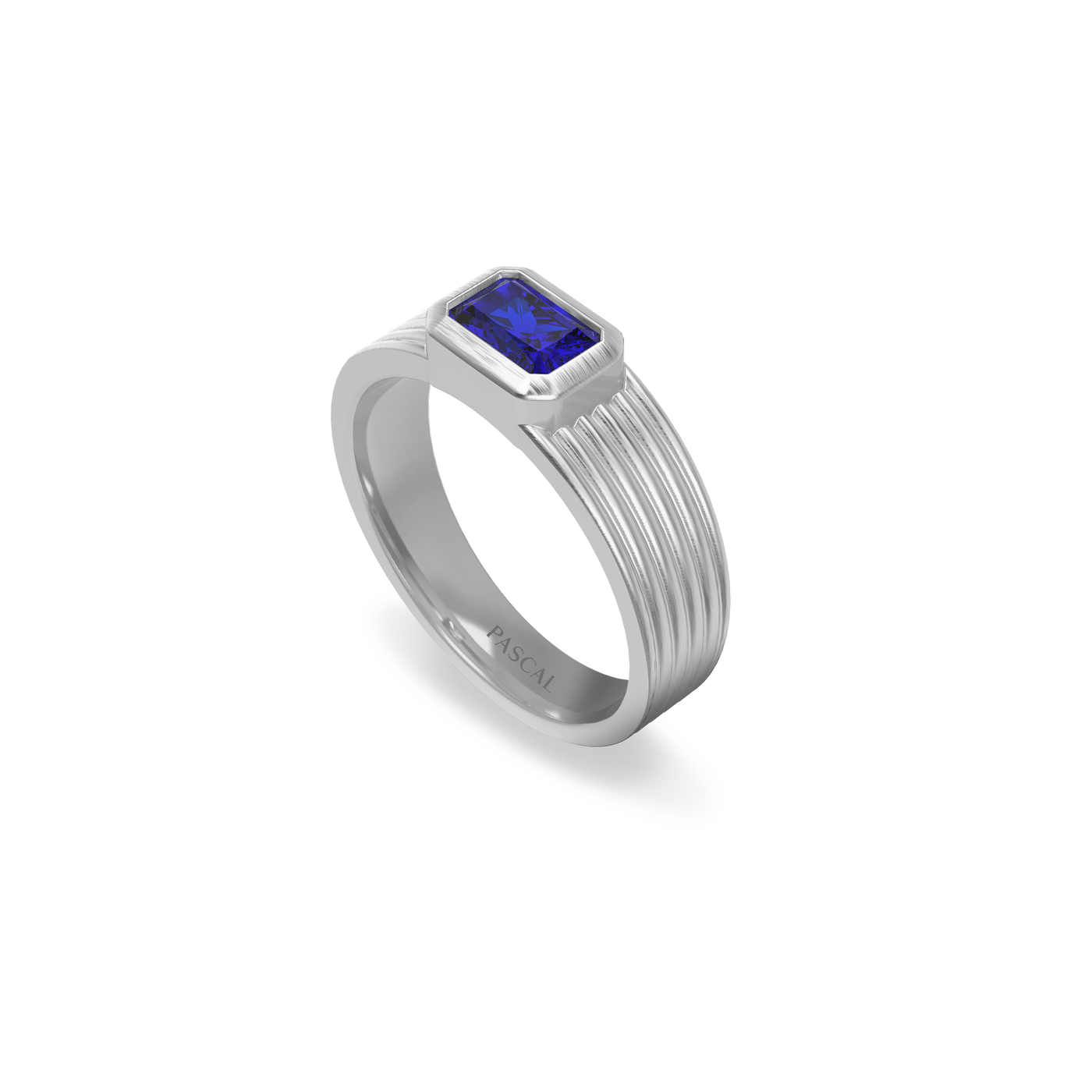 Orbital Gemstone Band Ring