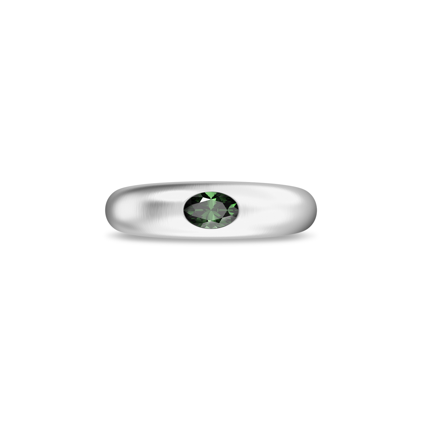 Solitaire Oval Cut Gemstone Promise Ring