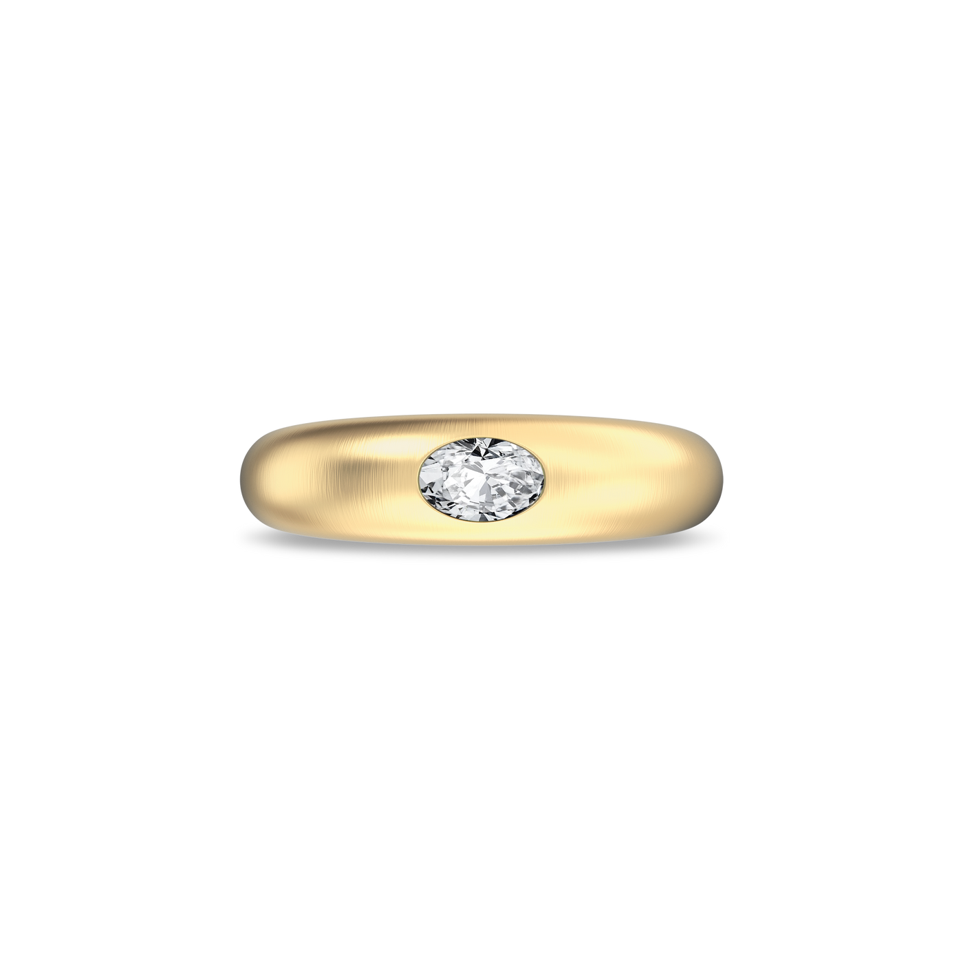 Solitaire Oval Cut Diamond Promise Ring