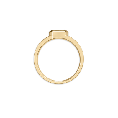 Orbital Gemstone Band Ring