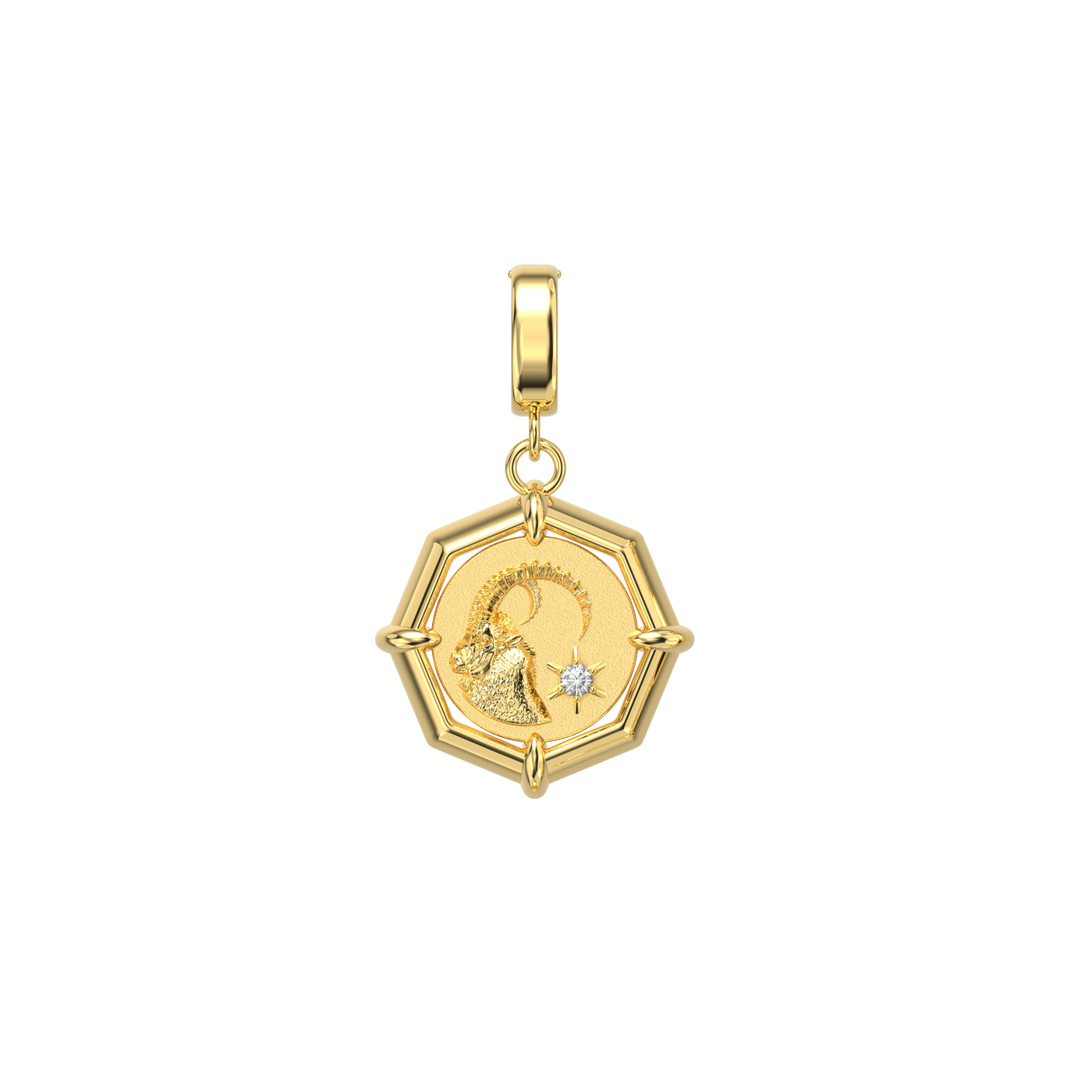12 Zodiac Medal Charm