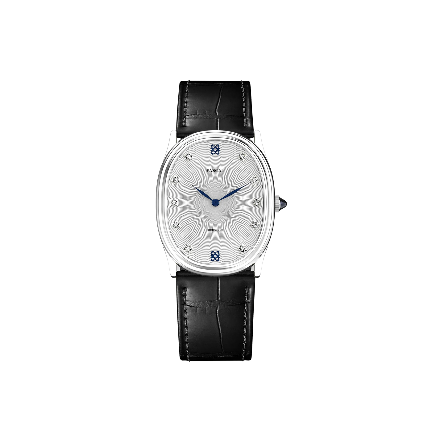Oval Orbit Diamond Watch (27.5mm x 34mm) in Azure Frost - PASCAL