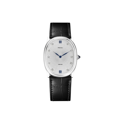 Oval Orbit Diamond Watch (27.5mm x 34mm) in Azure Frost - PASCAL