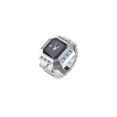 Sofia Prism Cocktail Watch Ring