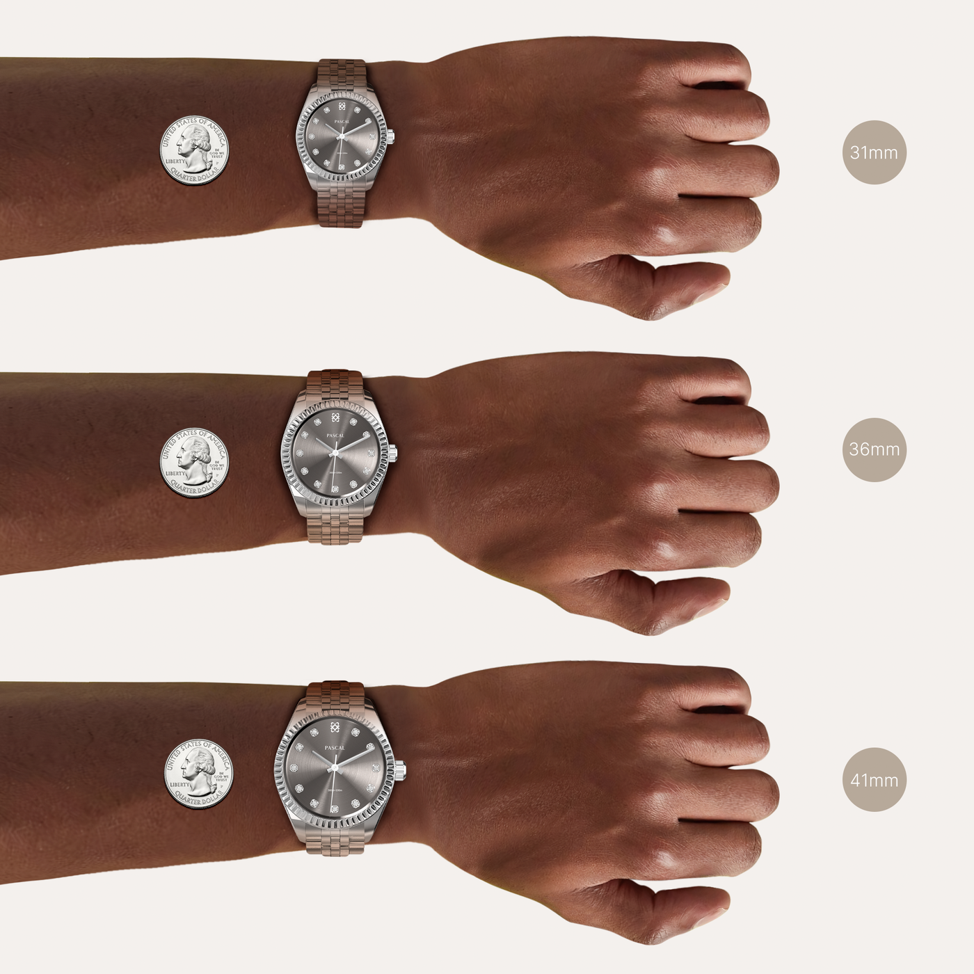 Timeless Classic Diamond Watch and Cufflinks Gift Set