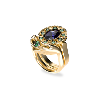 'PASCAL x Dess Dior' Gemstone Pray Ring