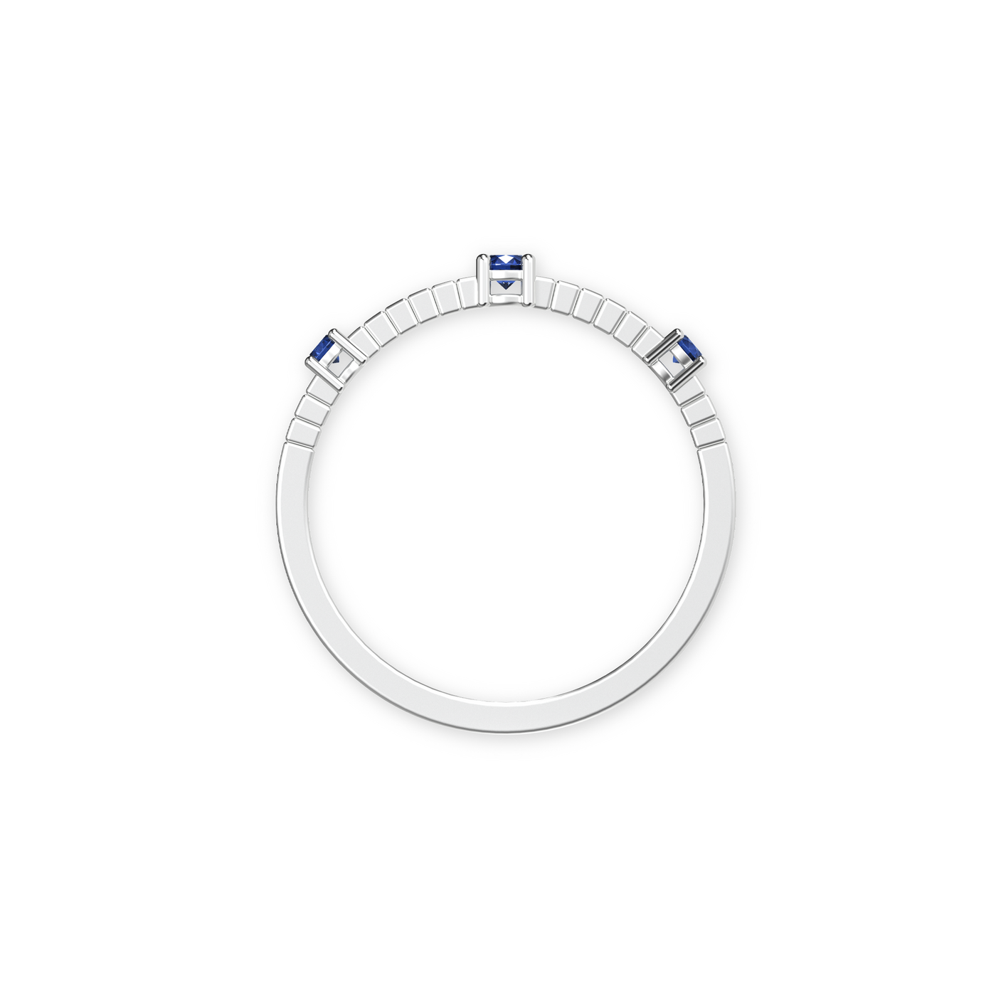 Abgeschrägter Pavé-Diamant-Bandring 