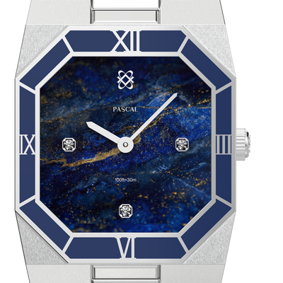 Octagonal Enamel Diamond Watch