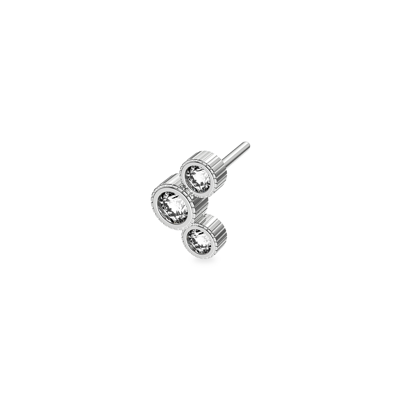 'Trinity' Diamond Stud Earrings, Classic