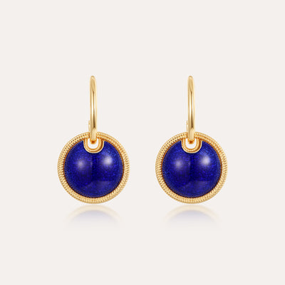 ‘Universe’ Enamel Rope Earrings, Round