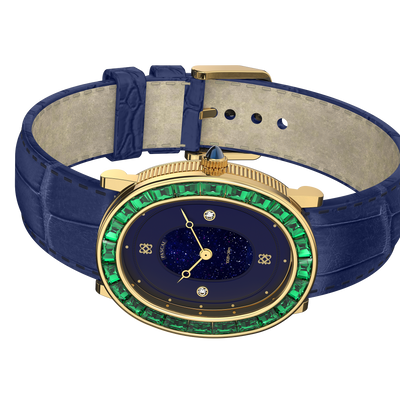 Oval Halo Diamond Watch