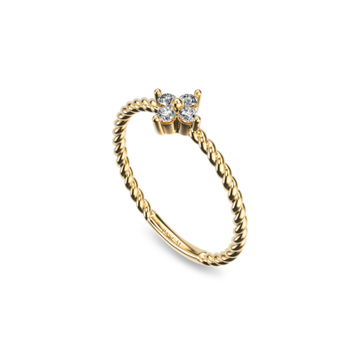 Lucky Clover Diamond Ring