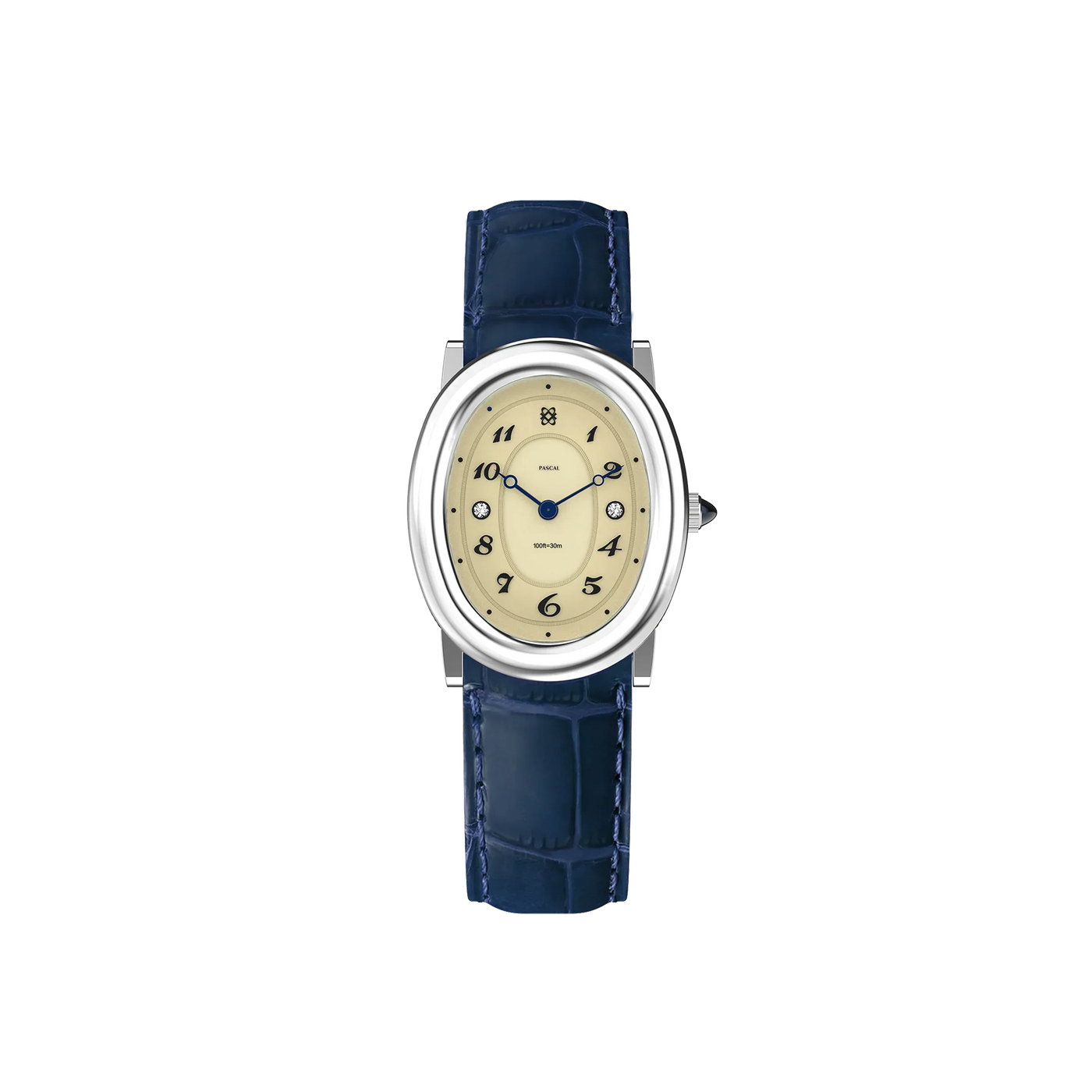 Oval Bubble Diamond Watch (24mm x 30mm) in Abysmal Sea - PASCAL