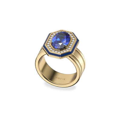 Renaissance Gemstone Diamond Cocktail Ring