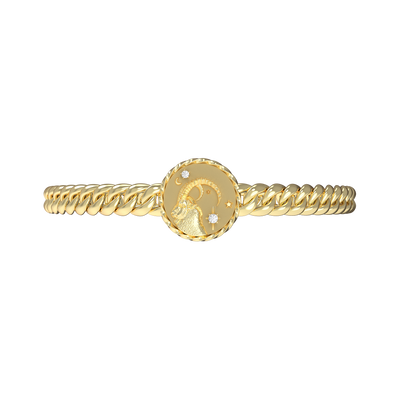 Capricorn Amulet Cuban Bracelet