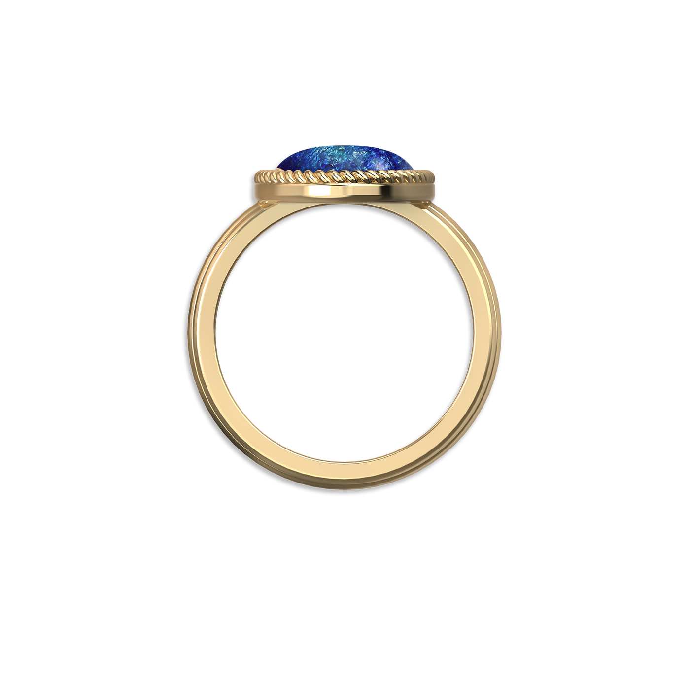 'Universe' Enamel Rope Ring, Oval