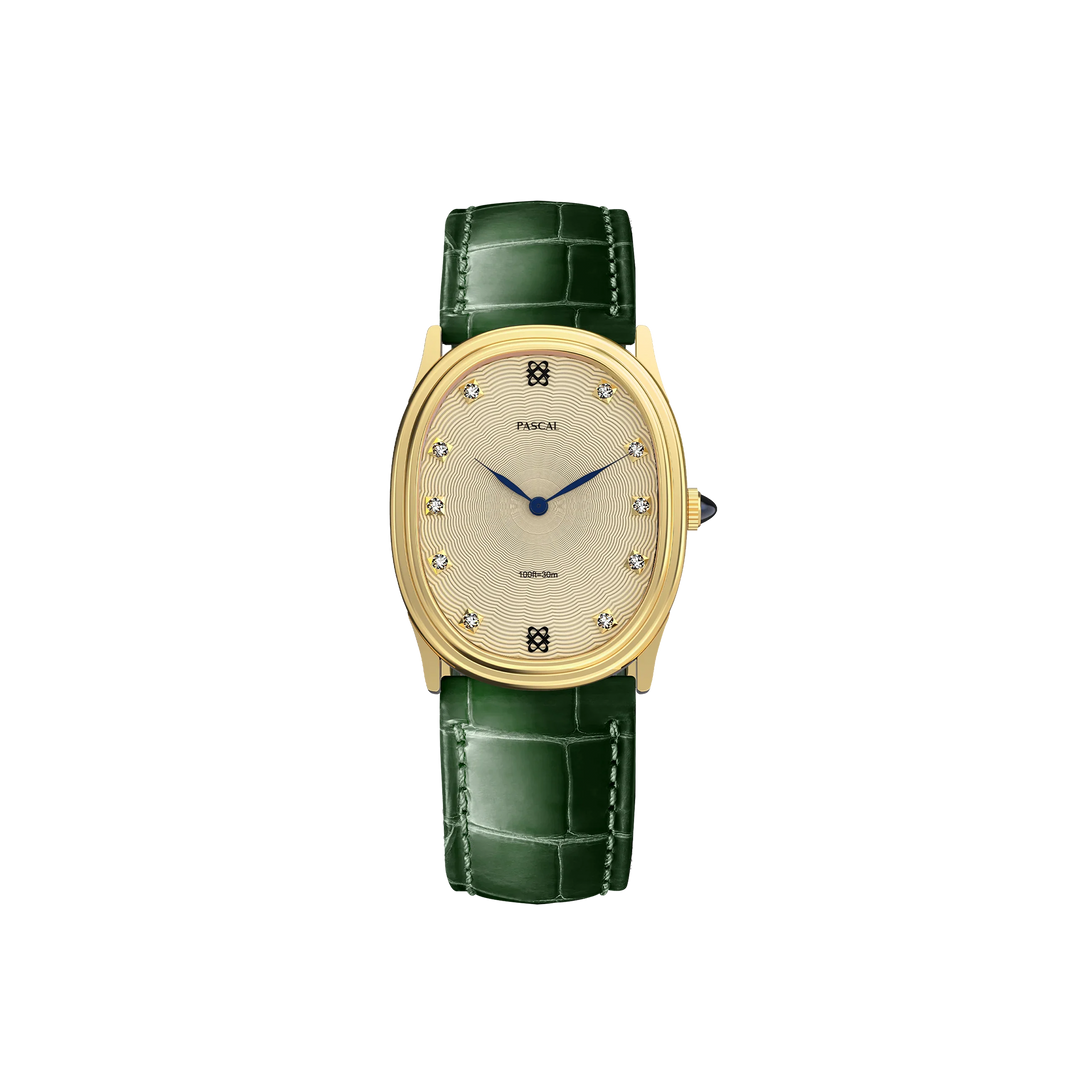 Oval Orbit Diamond Watch x 34mm) PASCAL