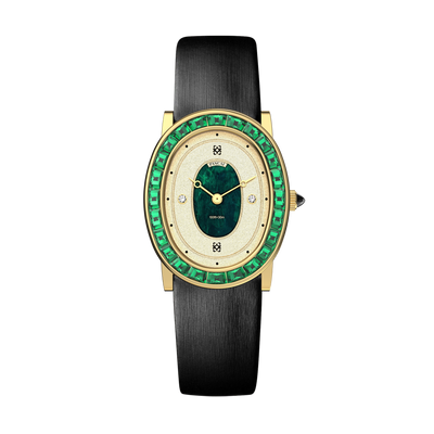 Oval Halo Diamond Watch and Bracelet Gift Set