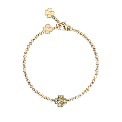 'Lucky Clover' Fancy Diamond Bracelet, 3 motifs