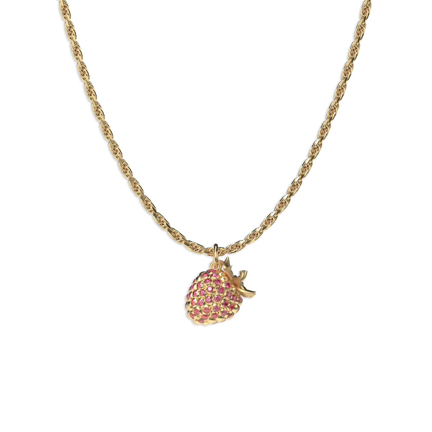 'Natural Wonder' Raspberry Fancy Diamond Charm