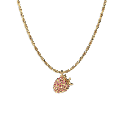 'Natural Wonder' Raspberry Fancy Diamond Charm