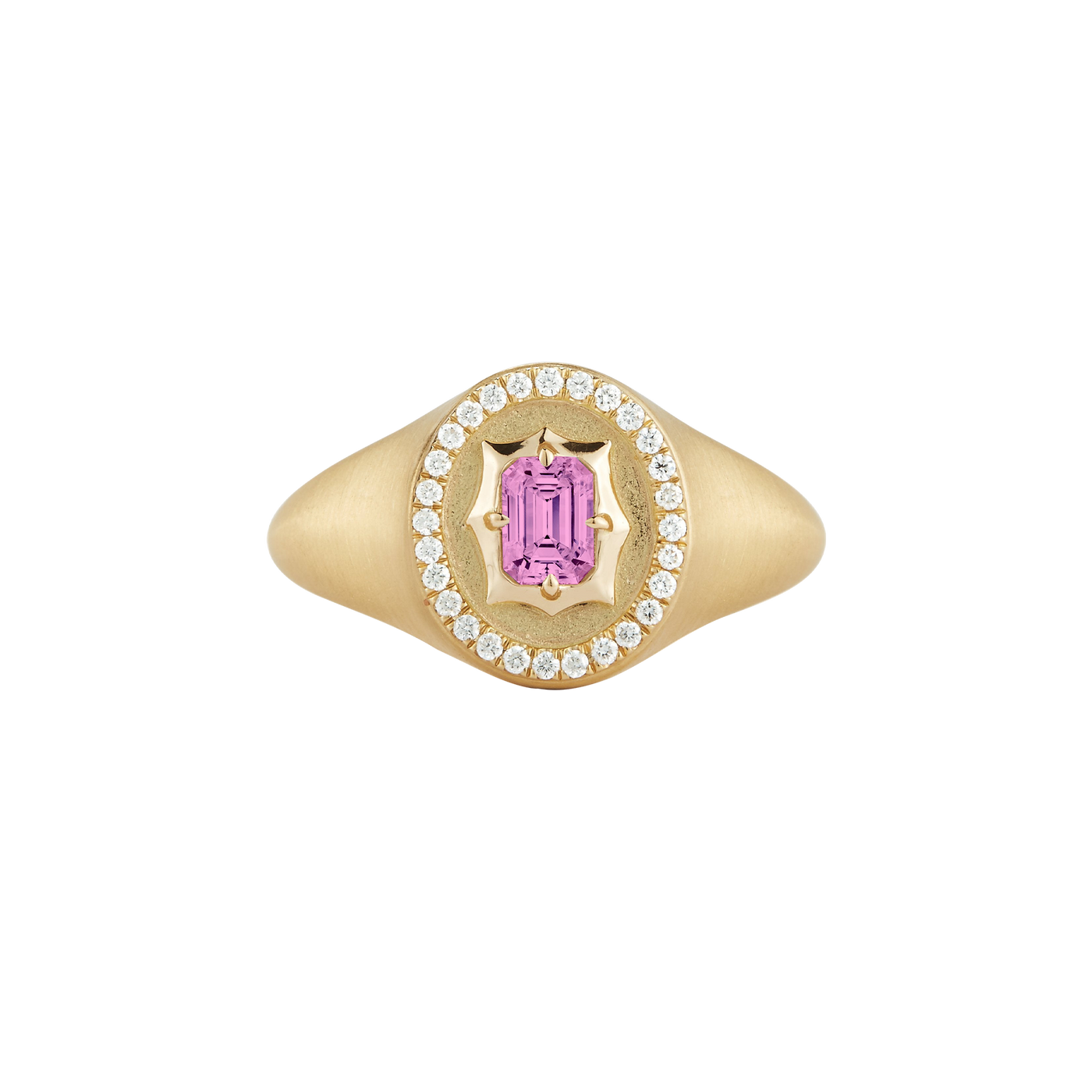 North Star Birthstone Signet Ring