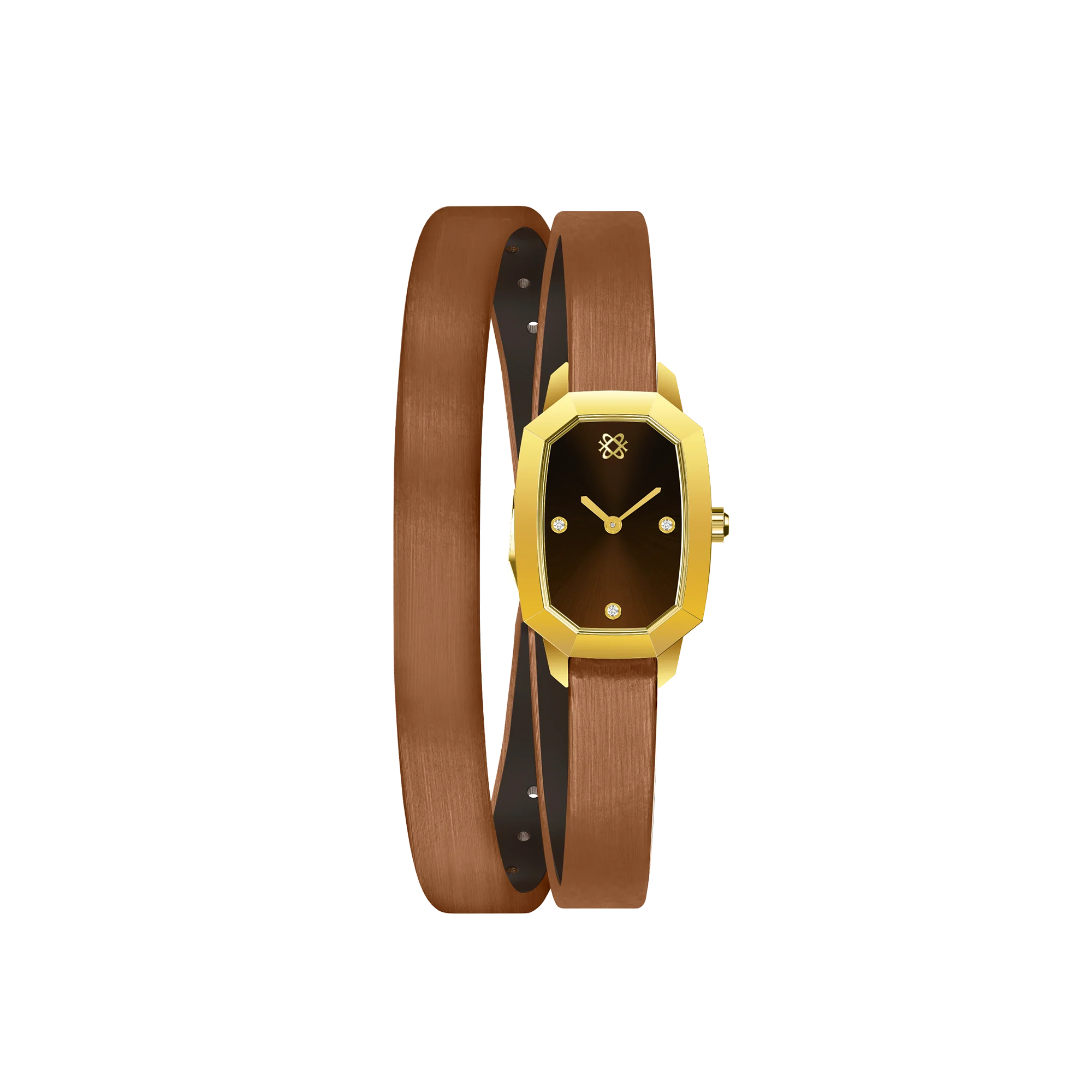 Muse Diamond Watch in Sunset Tangerine - PASCAL