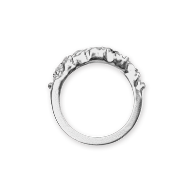 Anello con statua di Medusa "Olympus", diamante nero