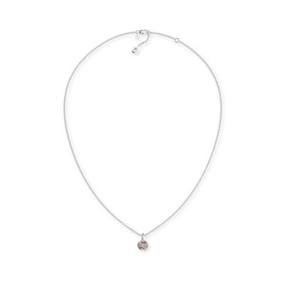 Collar de bola "The Baseball", pavé de diamantes blancos