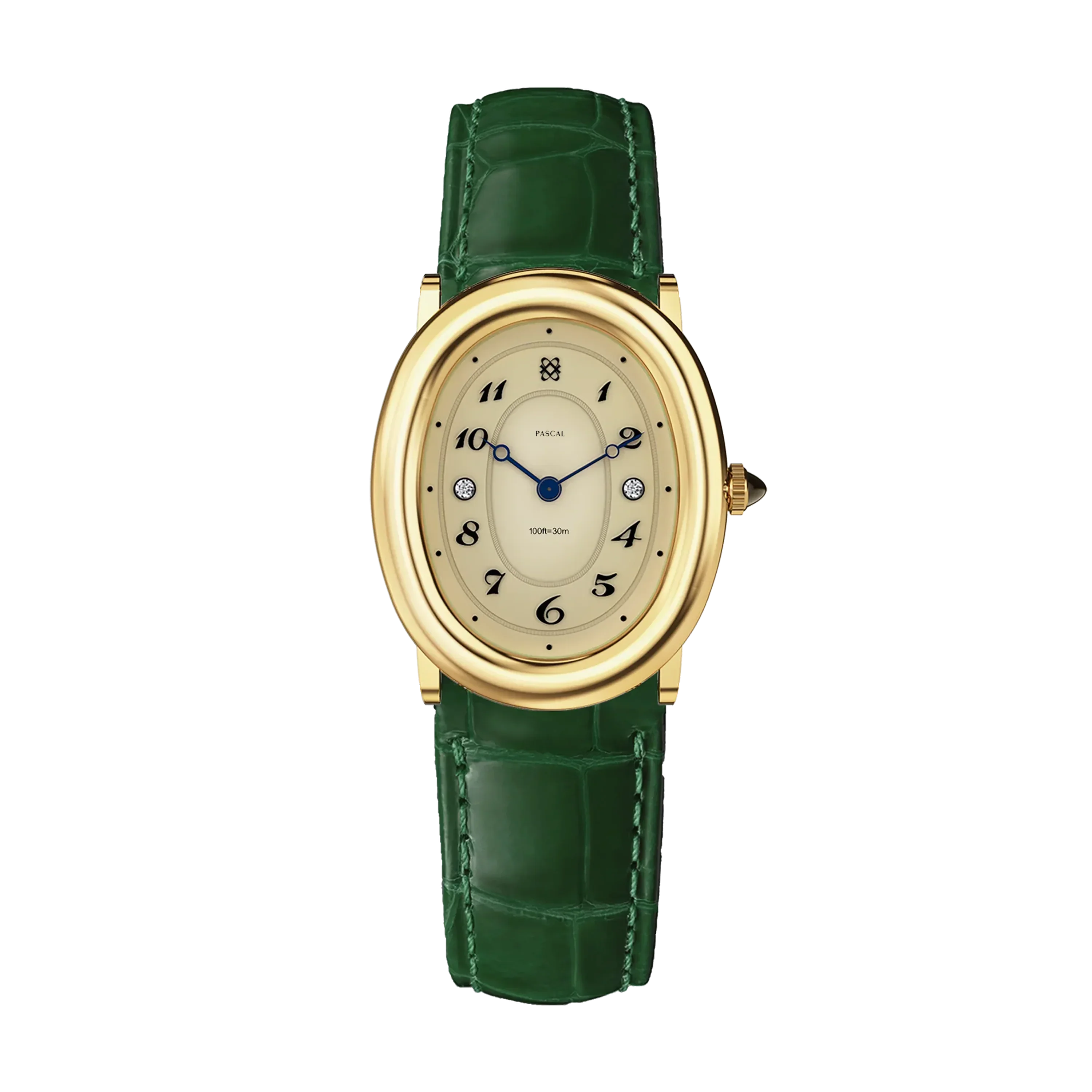 Oval Bubble Diamond Watch