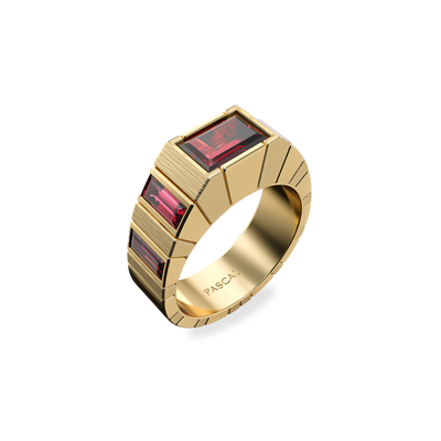 'Parthènope' Gemstone Band Ring