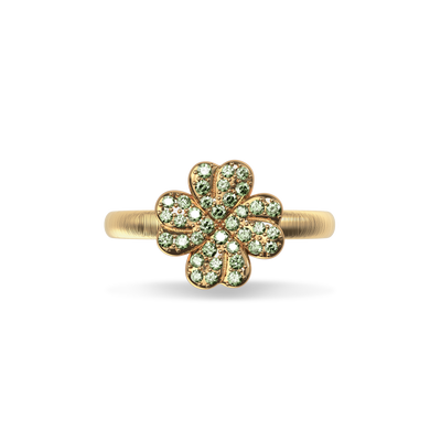 'Lucky Clover' Fancy Diamond Ring, 13mm