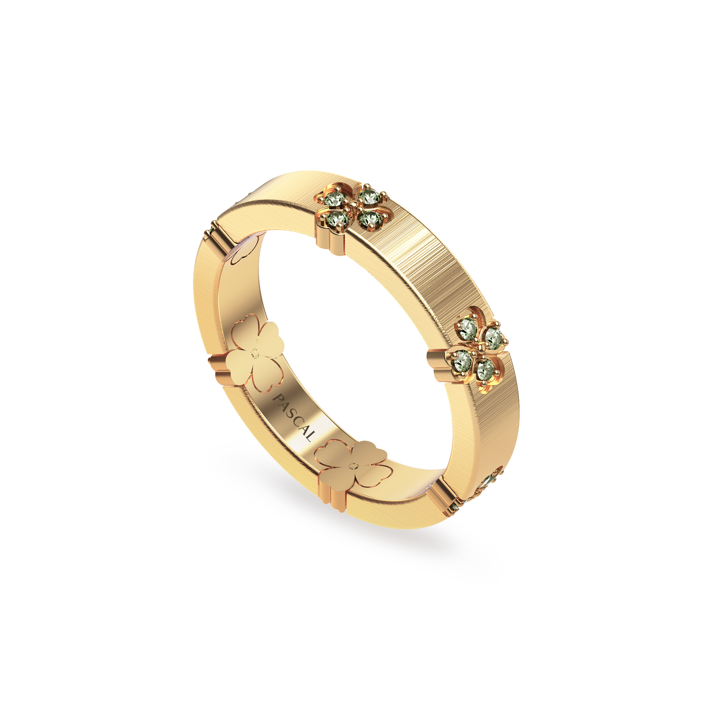 'Lucky Clover' Fancy Diamond Band Ring