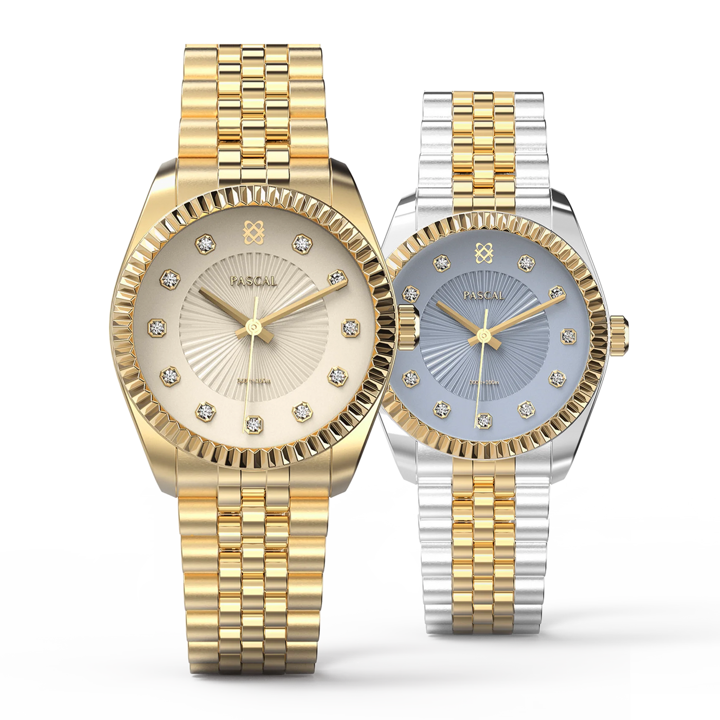 Timeless Classic Diamond Couple Watches