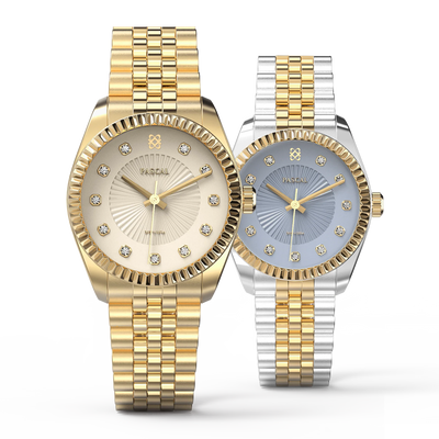 Timeless Classic Diamond Couple Watches