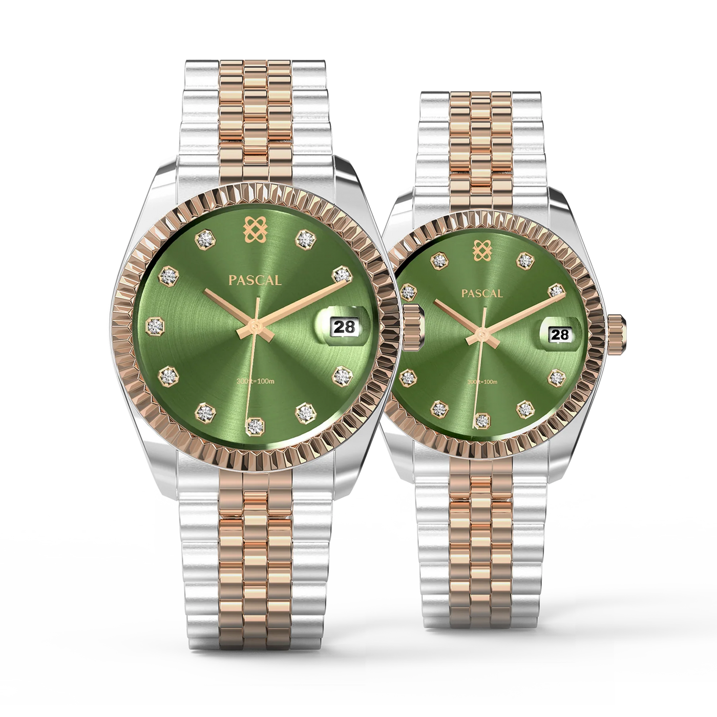 Timeless Classic Diamond Couple Watches