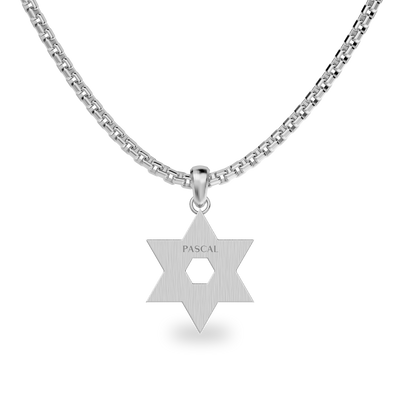 Ciondolo Stella di David, Diamante Bianco