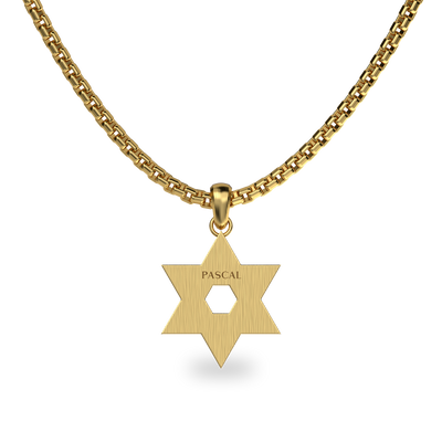 Ciondolo Stella di David, Diamante Bianco