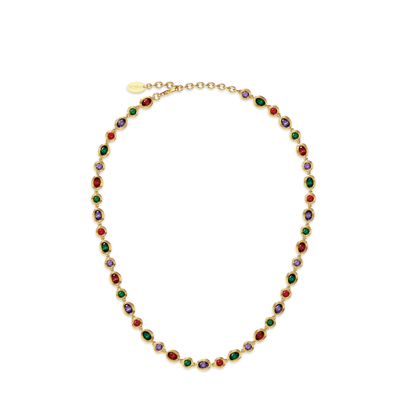 Catena Multi Color Gemstone Necklace