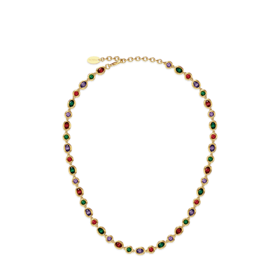 Catena Multi Color Gemstone Necklace