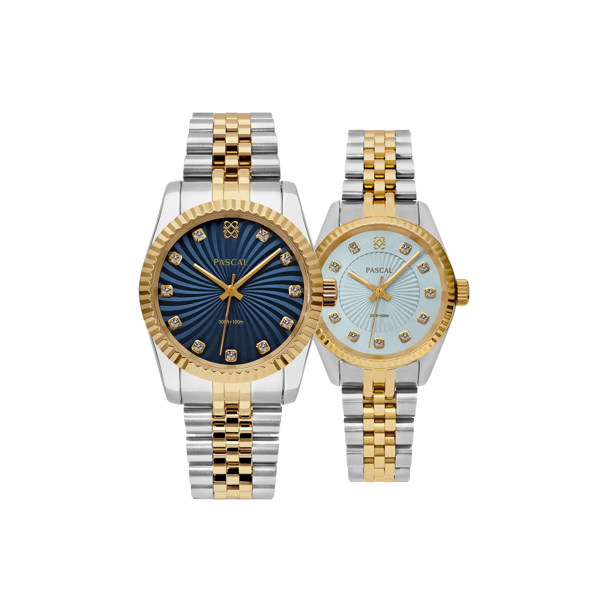 'Timeless Classic' Diamond Couple Watches