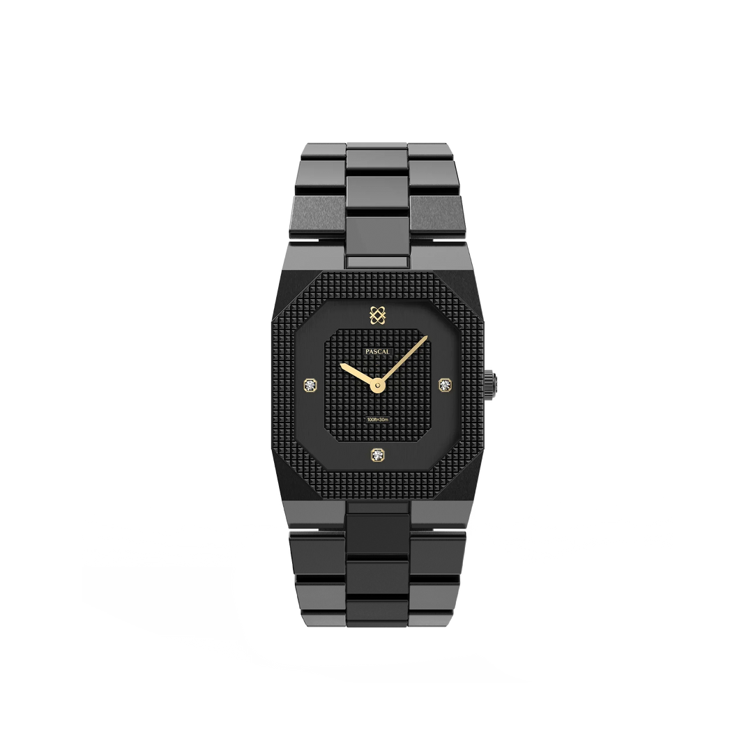 Octagonal Clou de Paris Diamond Watch | PASCAL