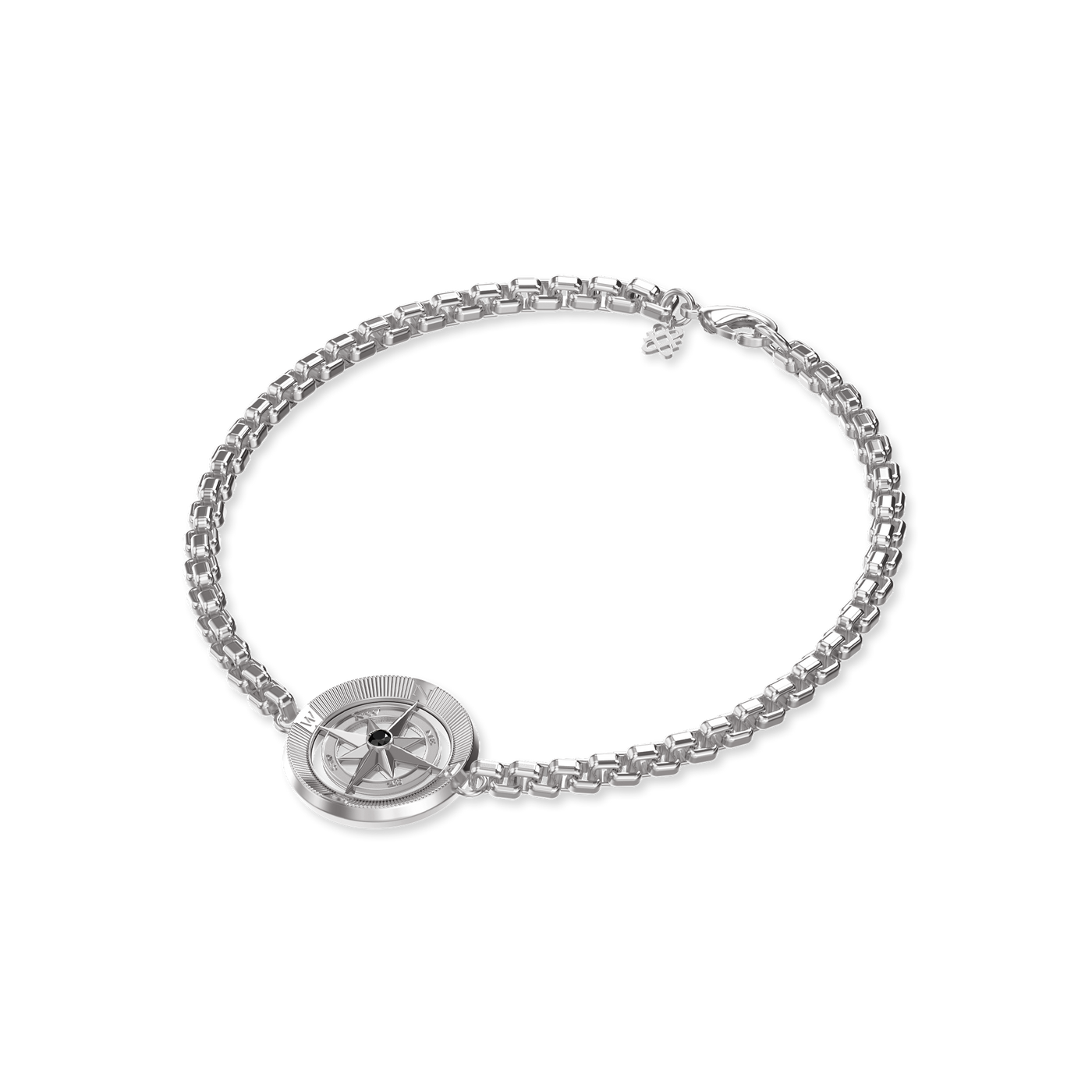 Pulsera Brújula, Diamante Negro