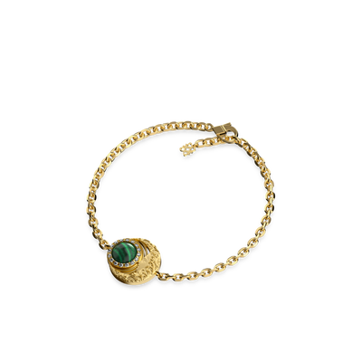 'The Spiritual' Moon Bracelet, White Diamond Halo