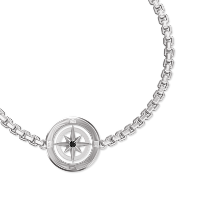 Pulsera Brújula, Diamante Negro