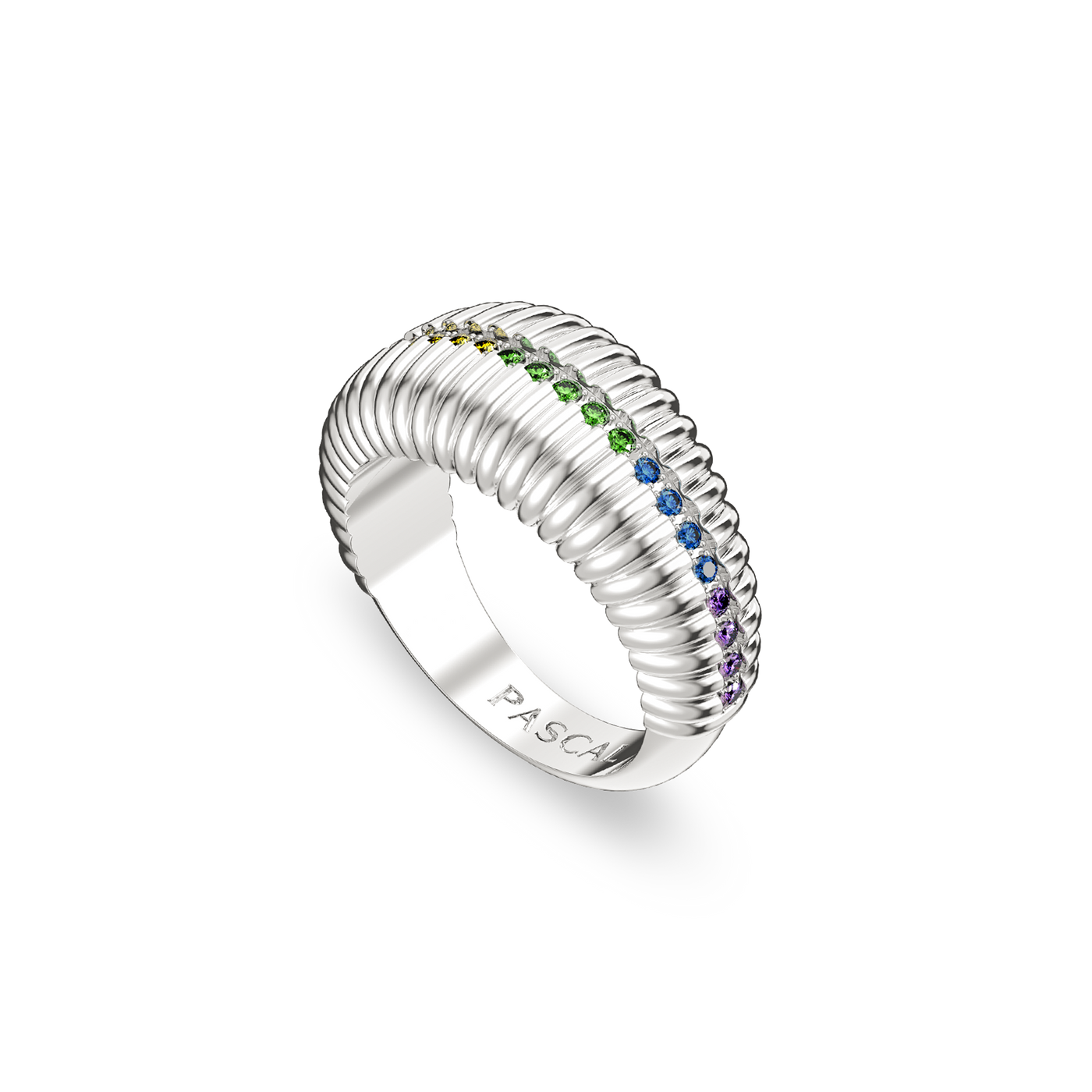 'Pride' Vintage Dome Gemstone Ring