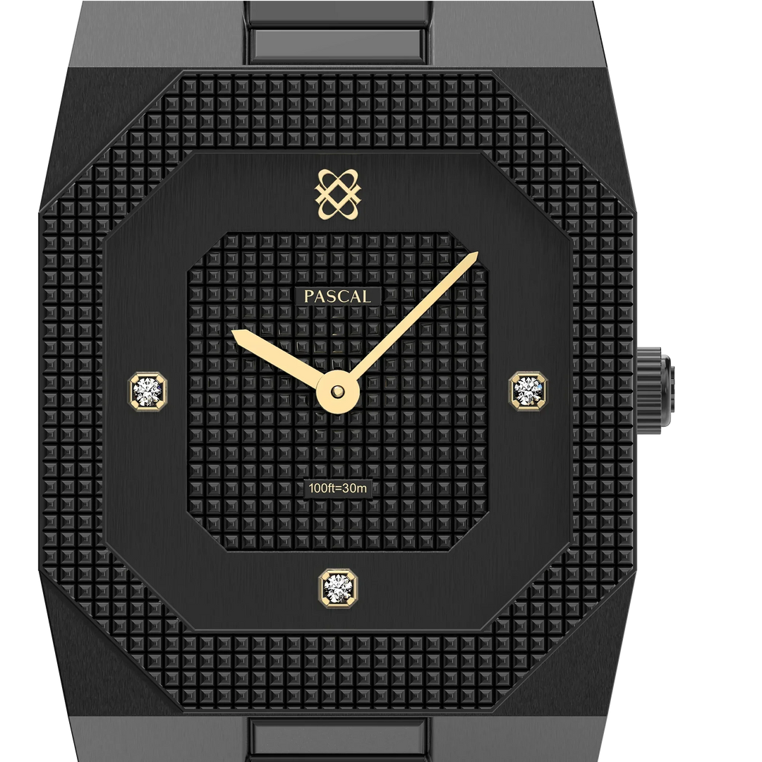Octagonal Clou de Paris Diamond Watch | PASCAL