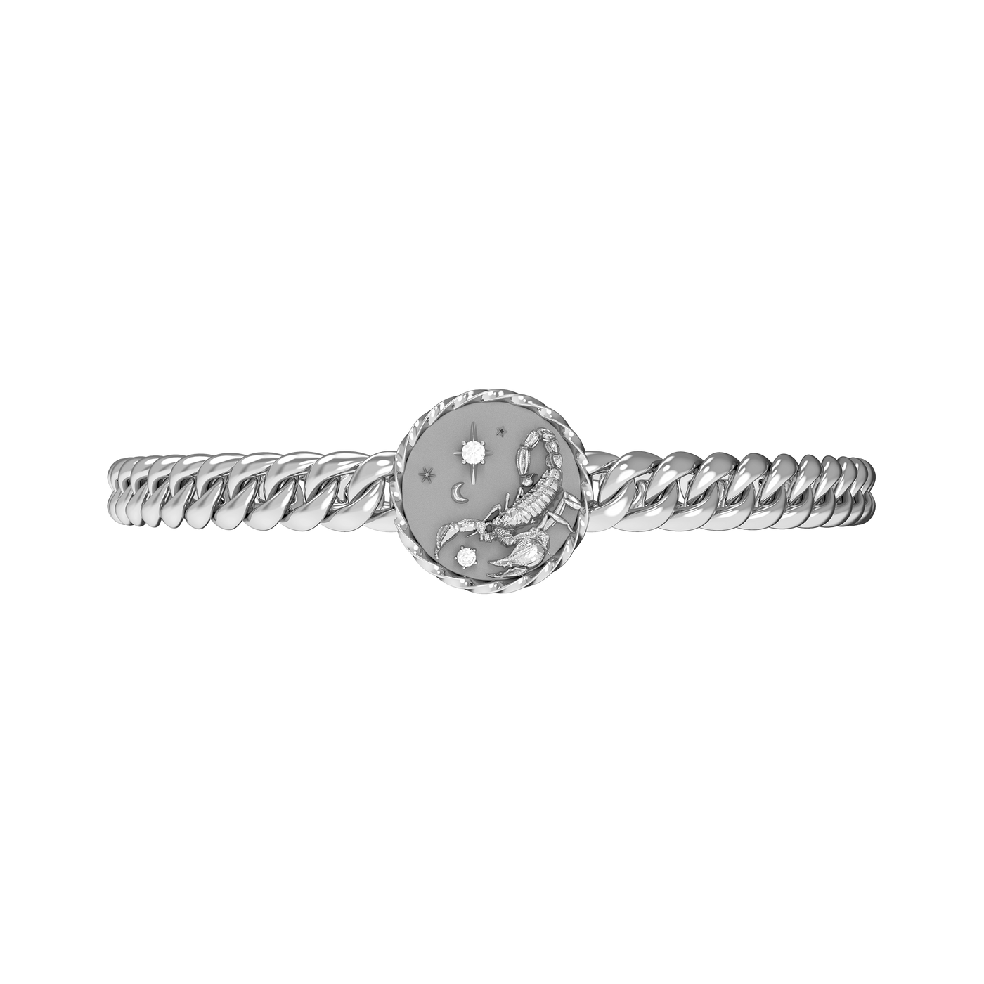 Scorpio Amulet Cuban Bracelet