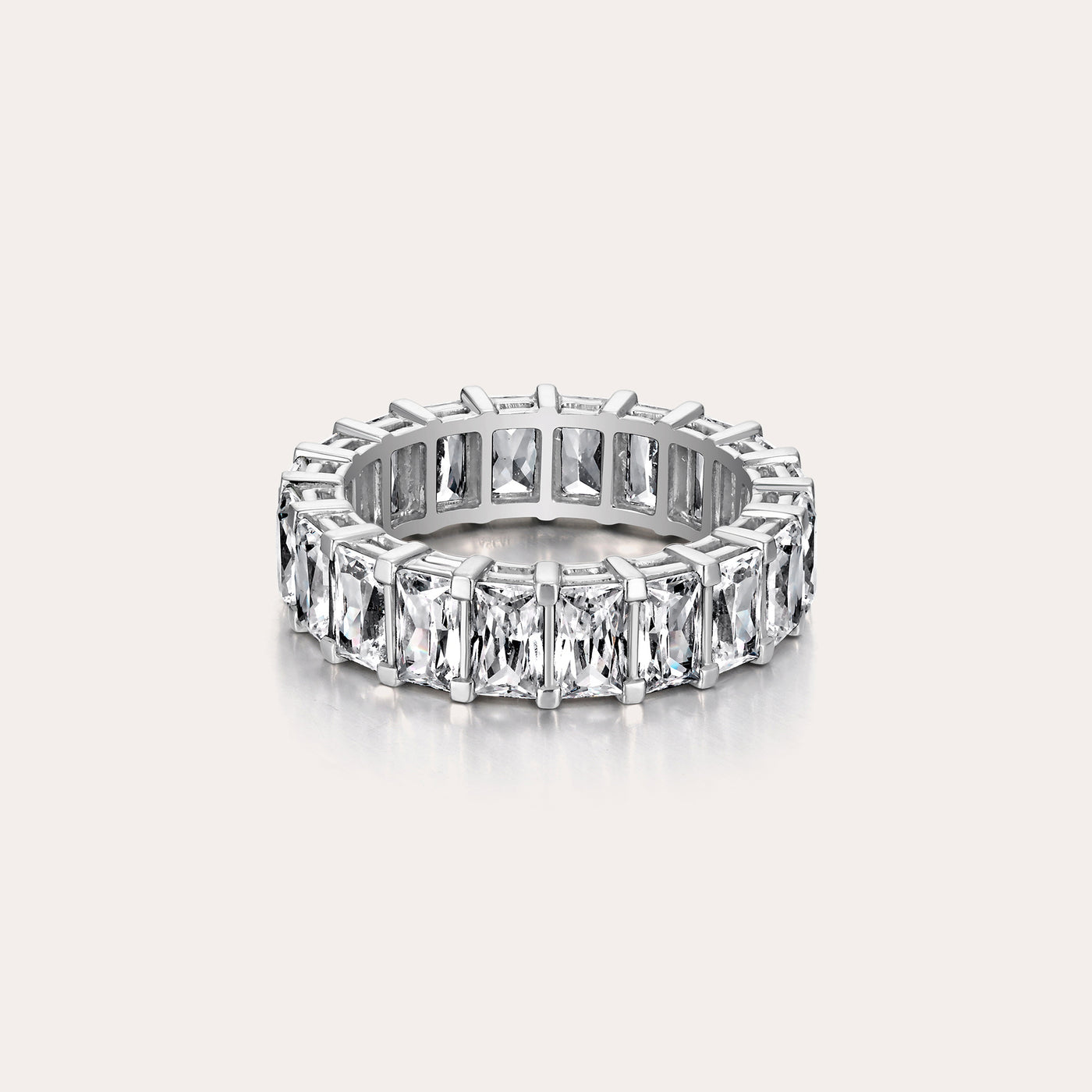 Cluster Baguettes Diamond Eternity Ring