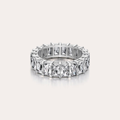 Cluster Baguettes Diamond Eternity Ring